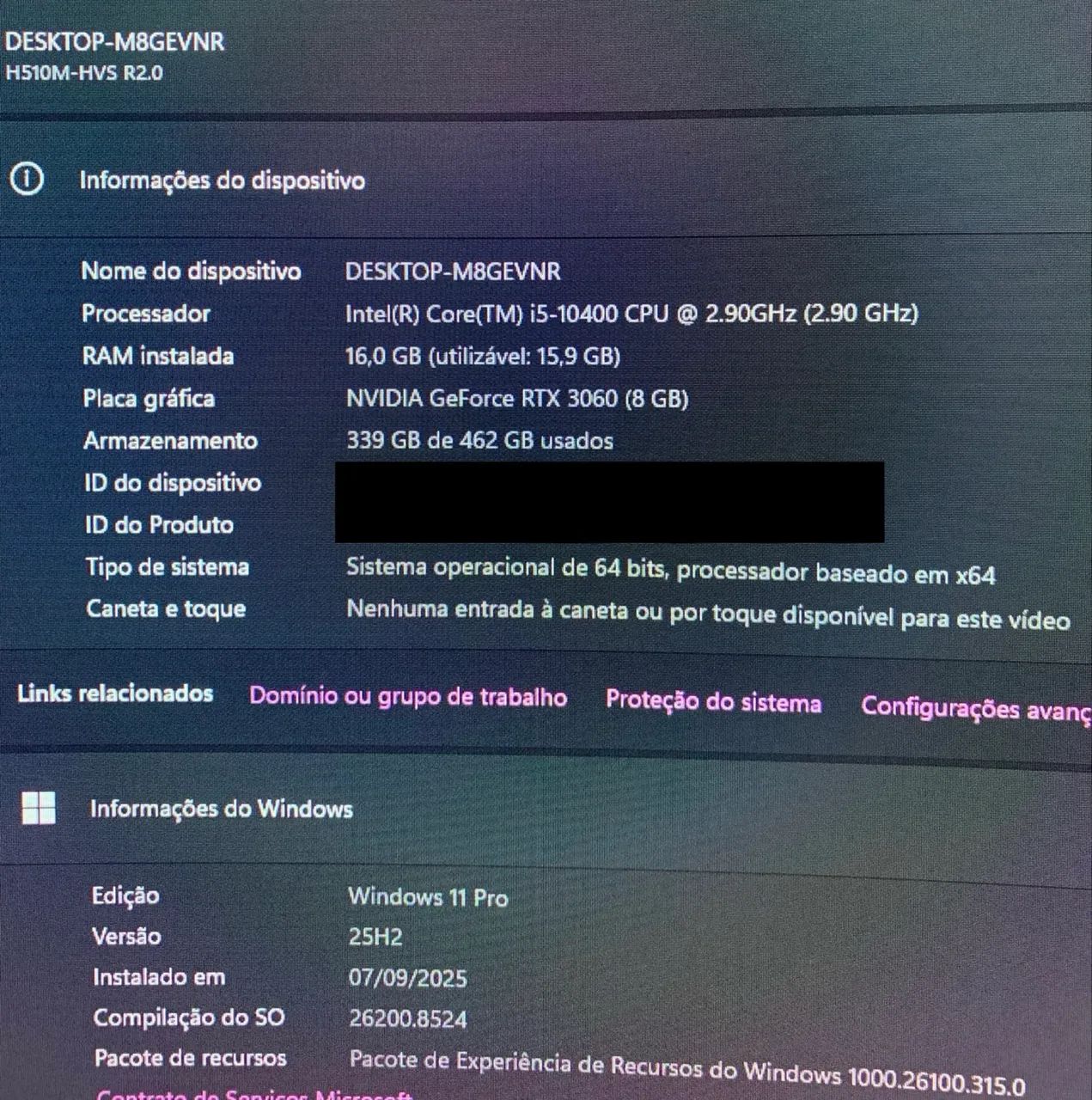 PC Gamer - Intel Core i5-10400 + RTX 3060 8GB - Foto 5