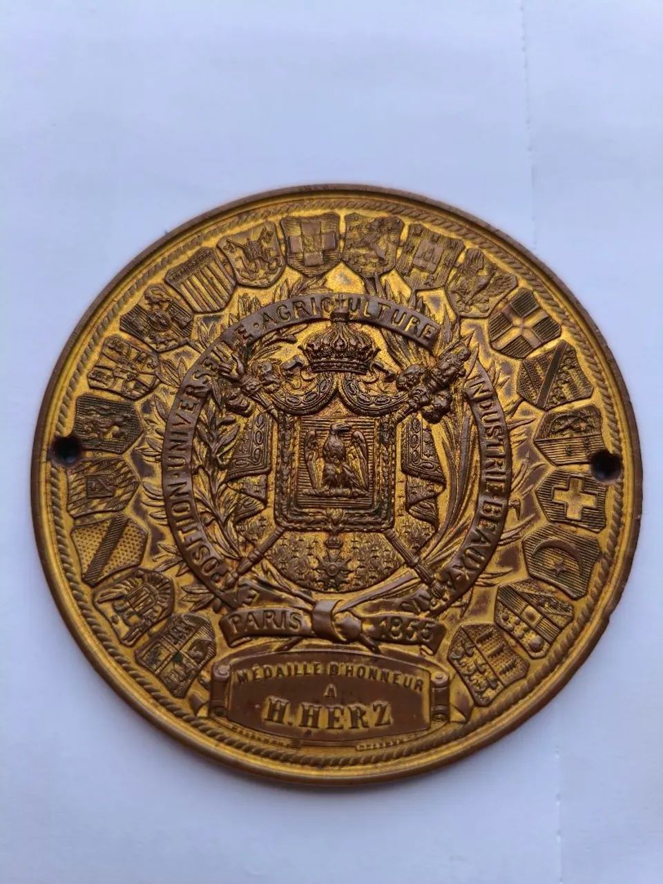 Medalhão Antigo de 1855