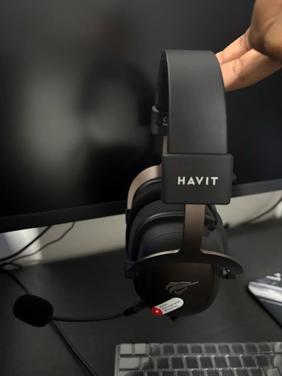 Fone/headset havit h2002d 1 mês de uso