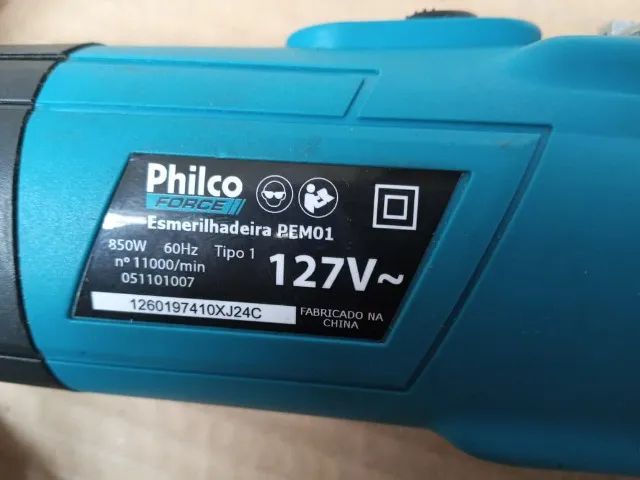 Esmerilhadeira Philco Force Pem01 850w -Lixadeira de Cinta Schulz   900W 110volts.