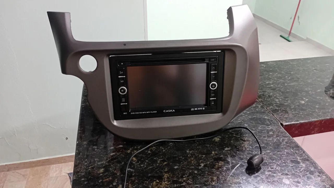 Moldura 7 polegadas honda fit 2010 à 2014