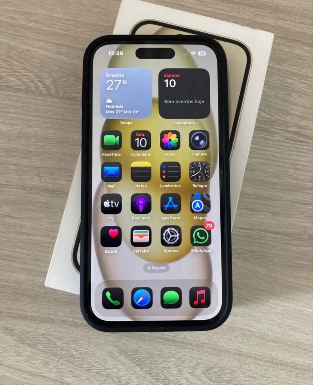 IPHONE 15 128 gb AMARELO SEMI NOVO  - Foto 3
