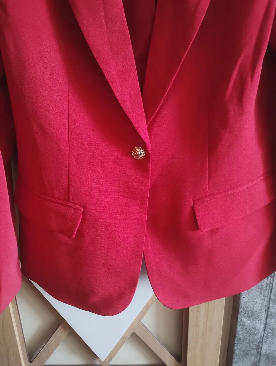 Blazer Vermelho Forrado - Foto 2