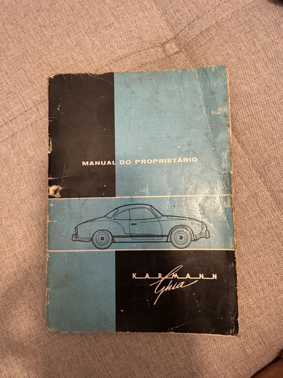 manual do Karmann Ghia original para colecionadores