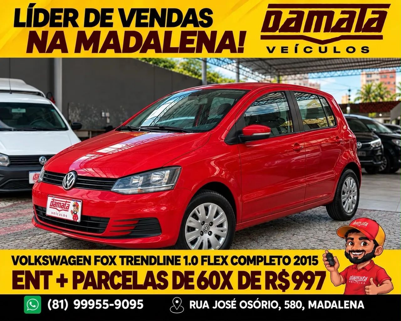 Volkswagen Fox TRENDLINE 1.0 FLEX 8V 5P 2015