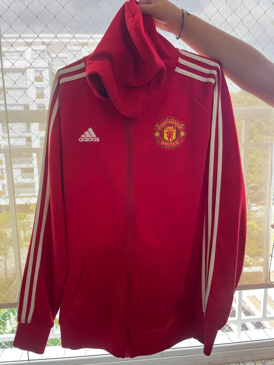 Moletom de zíper Manchester United adidas