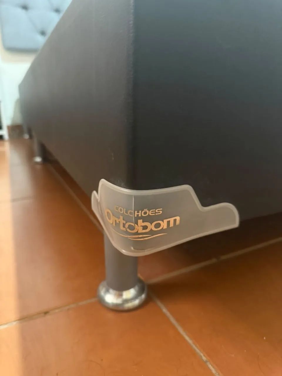 Cama box King Size + colchão Ortobom