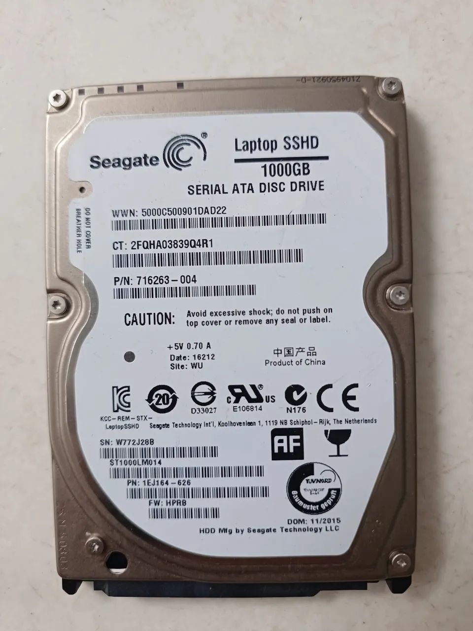 Hd 1tb seagate notebook 