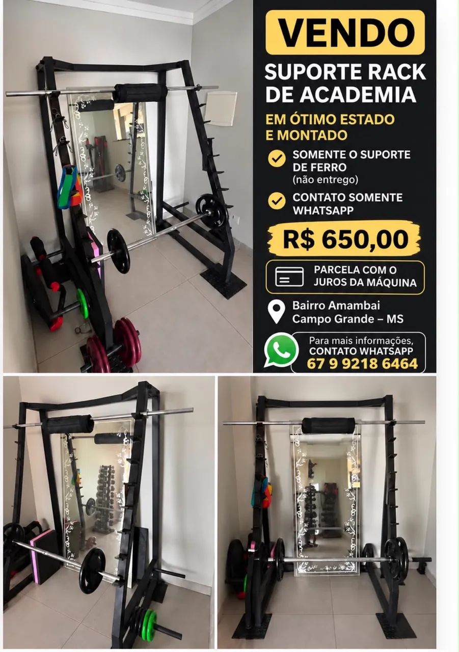 Suporte Rack - Gaiola - Academia