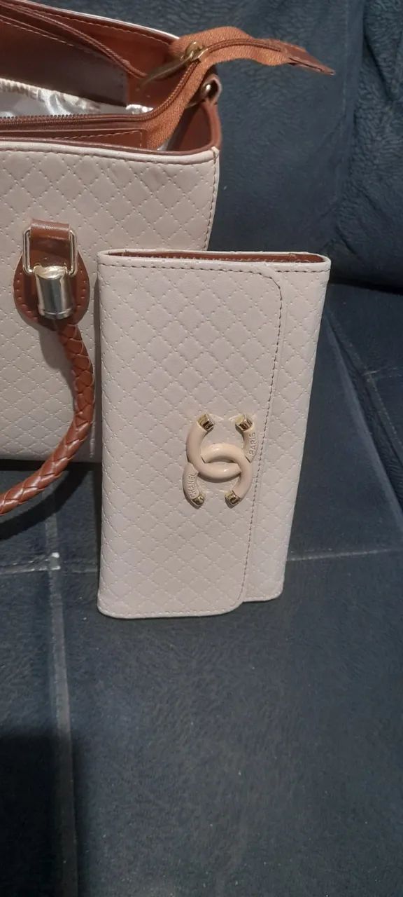 Bolsa e carteira chenel ótimo estado  - Foto 5