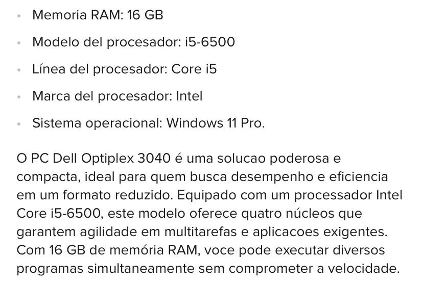 Troco Computador Dell 3040 por IPhone 13  - Foto 5