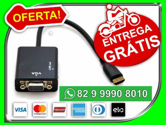 Entrega.Gratis Adaptador hdmi Pra Vga Com Audio