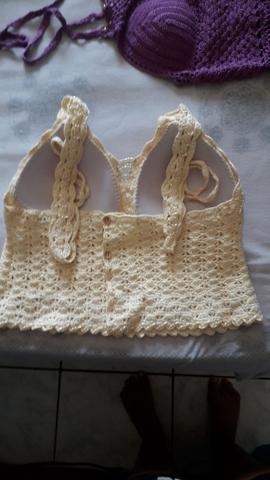 Cropped de crochê - Foto 2