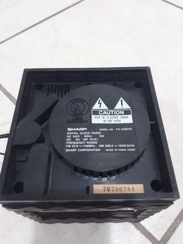 Sharp Rádio Relógio Fx-c25 (raridade) Funcionando - Foto 5
