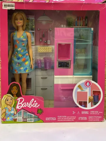 Estante / Jogo De Cozinha Barbie Antigo