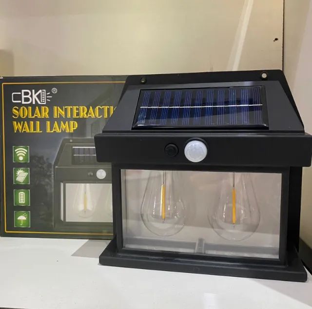 Luminaria Solar Sensor de movimento - Lâmpada de Parede Arandela Loja Coimbra Computadores