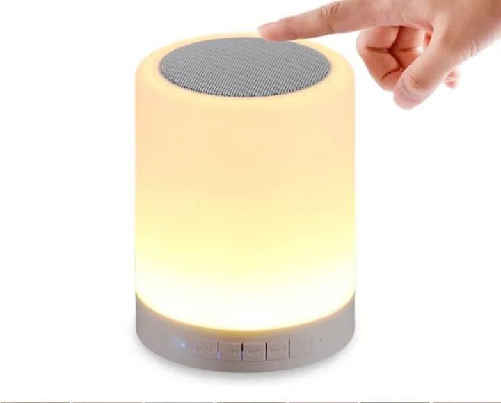 Caixa de Som Bluetooth com Luz LED Abajour Luminária  - Foto 3