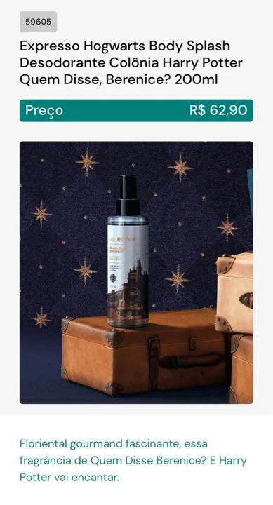 Body splash Harry Potter 