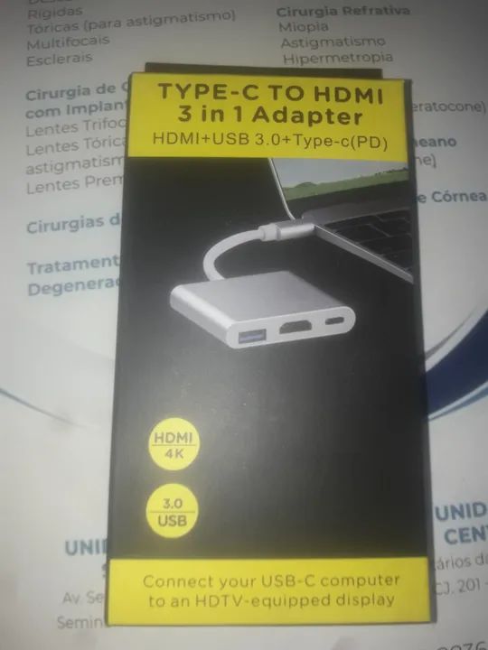 ADAPTADOR 3X1: type-c tô HDMI 3 IN 1 ADAPTER.  - Foto 2