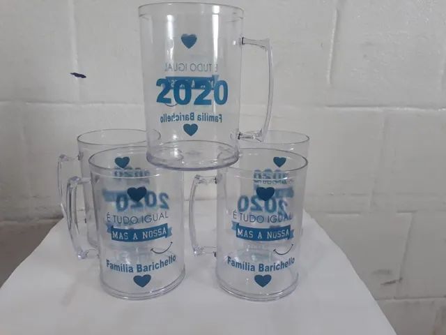Caneca Acrílica 500ml Transparente