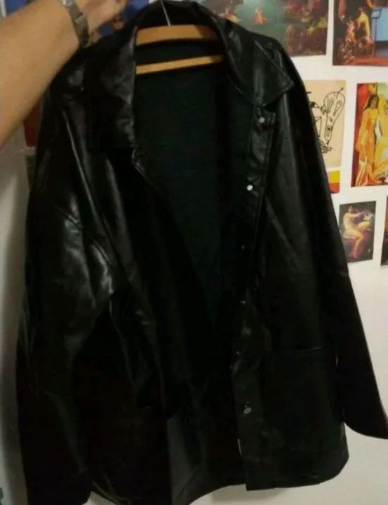 Jaqueta de couro oversized - Foto 2