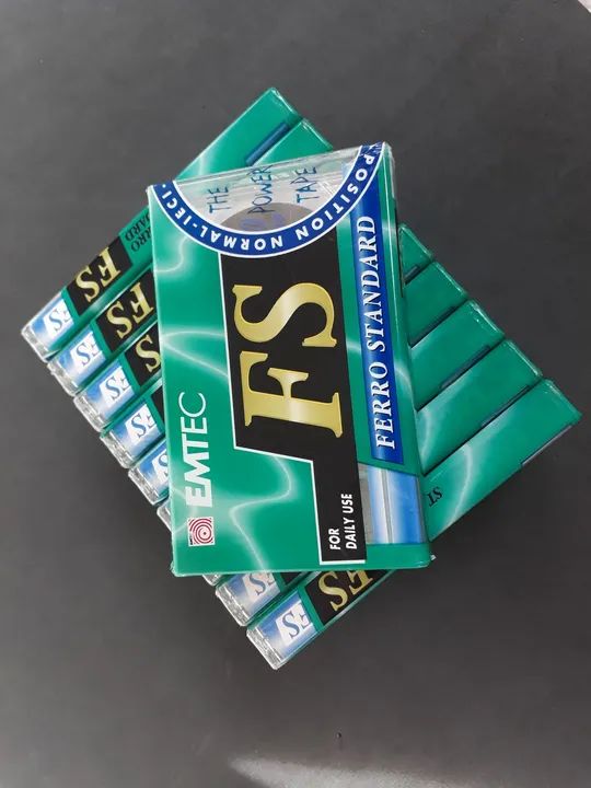 Fita cassete emtec/basf ferro 60 minutos 10 unidades lacradas - Foto 2