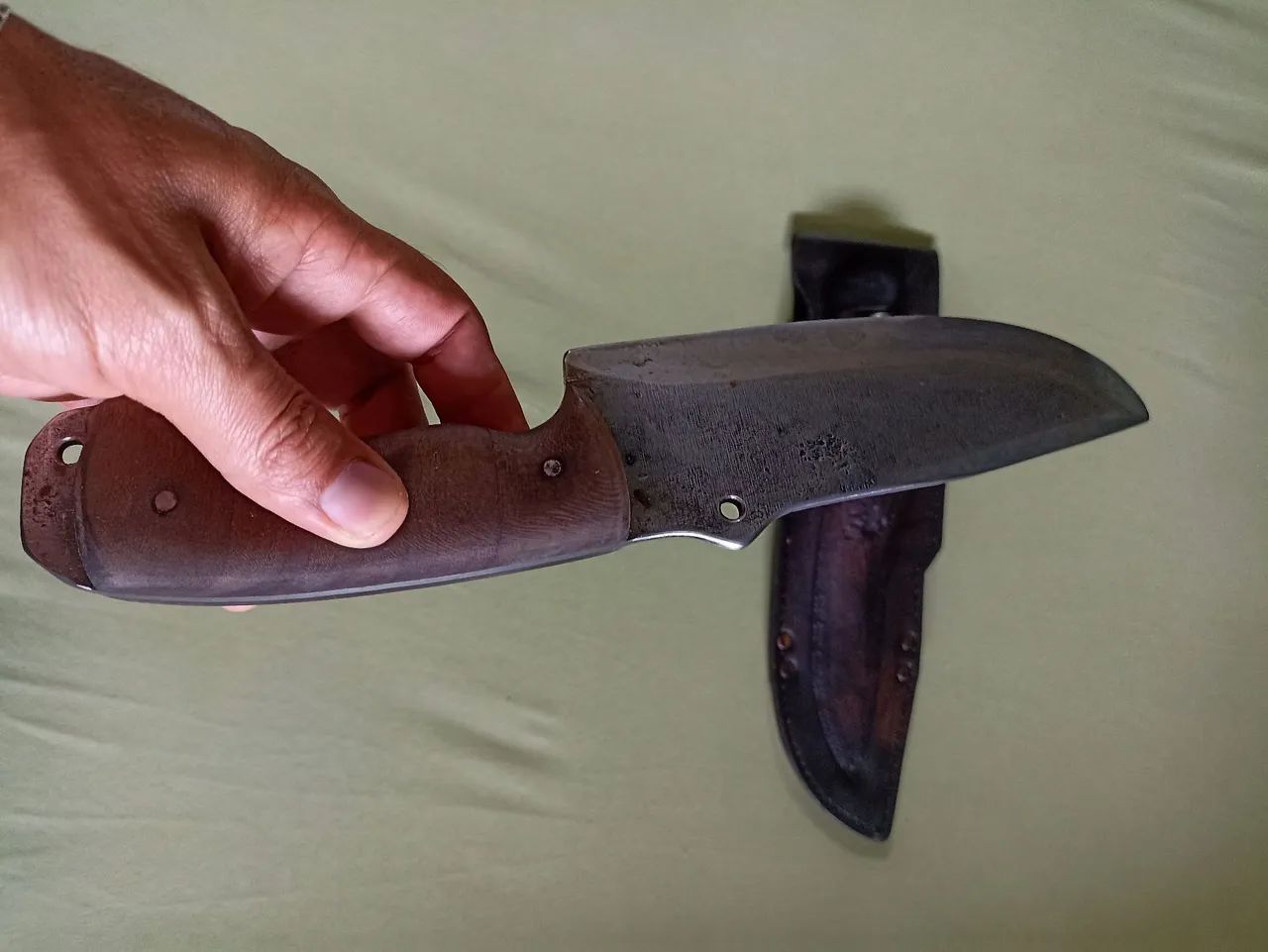 Faca de sobrevivência - disco de arado - Lâmina 3mm - Foto 2