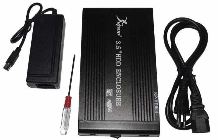 Case Para Hd 3,5 Desktop Sata Usb 2.0 - Knup Loja Coimbra Computadores Entregamos - Foto 2