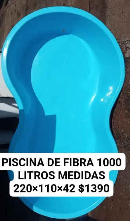 PISCINA DE FIBRA NOVA 1000 LITROS