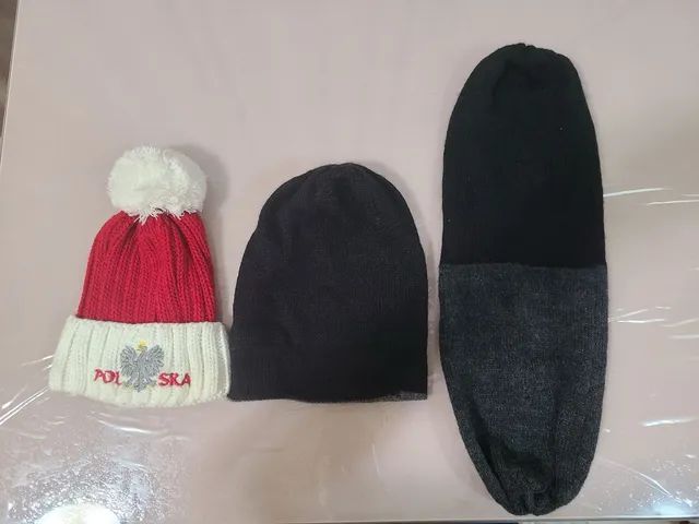 Kit com Duas Toucas de Frio em Tricô 