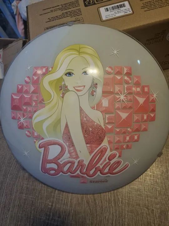 Paflon (Luminária  de teto) da Barbie com 2 lâmpadas 