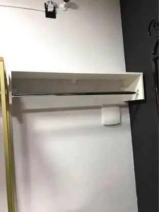 1 cabideiro arara de mdf branco 