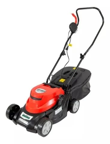 Cortador de grama elétrico Garthen GC-34 de 1100W e 127V cor preto/vermelho