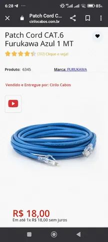 Confecciono cabos de rede cat6 Furukawa sob medida  - Foto 2