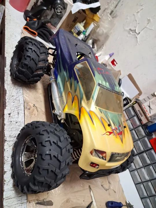 Carrinho monster Truck 4x4 Himoto a Gasolina - Foto 4