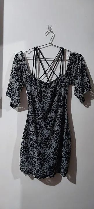 Vestido preto com renda Planet Girls M - Foto 2