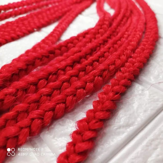 Kanekalon Jumbo Trançado - Cor ( Vermelho ) - Foto 4