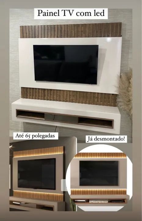 Rack para TV com Painel Moderno - Foto 2