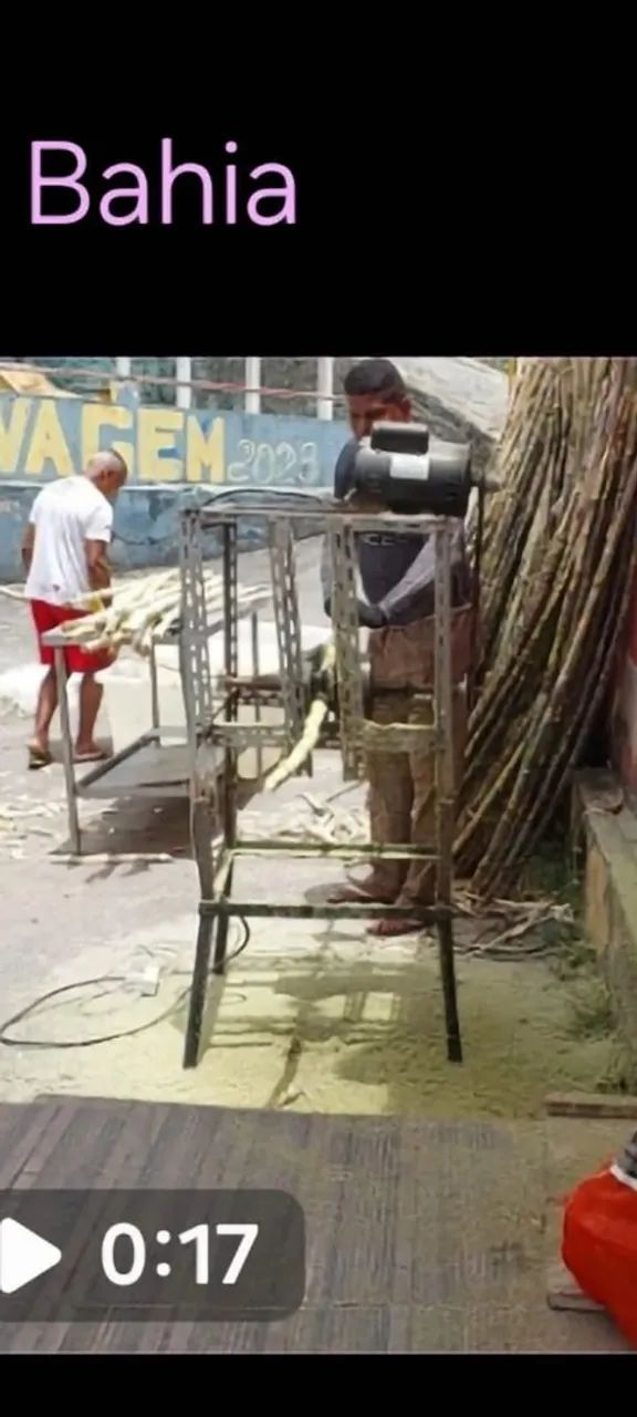 Máquina de raspar cana