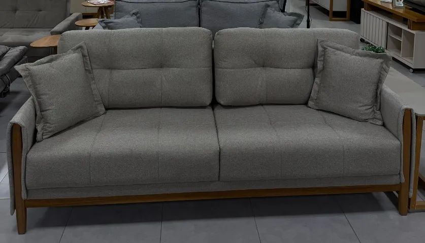 Sofã Living Esther 2,20m D33 Linho FAZEMOS ENTREGAS