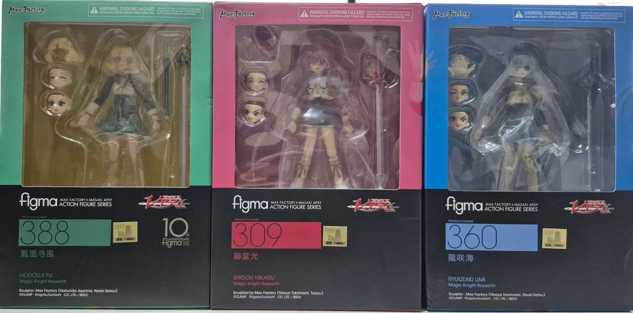Figma Magic Knight Rayearth Lote Lucy Marine Amy
