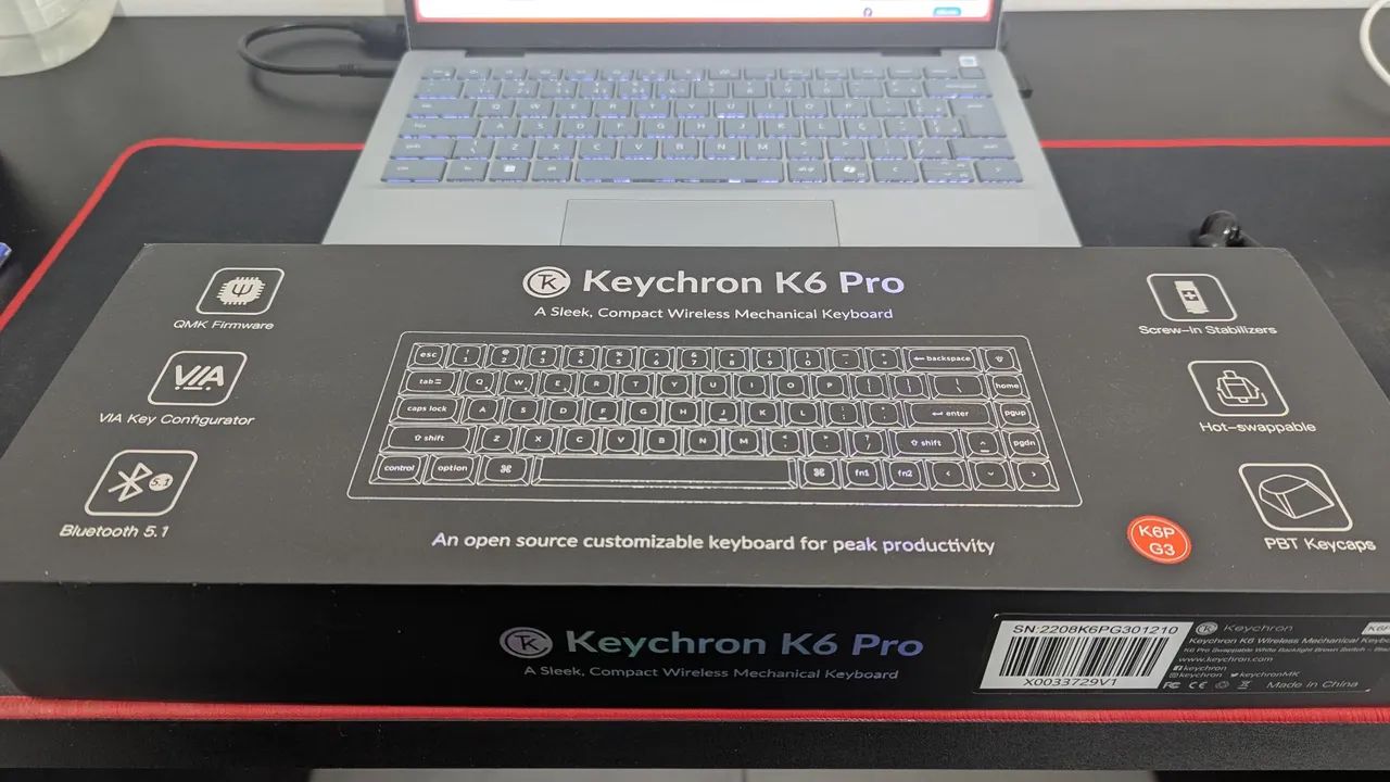 Teclado Mecânico Wireless - Keychron K6 Pro