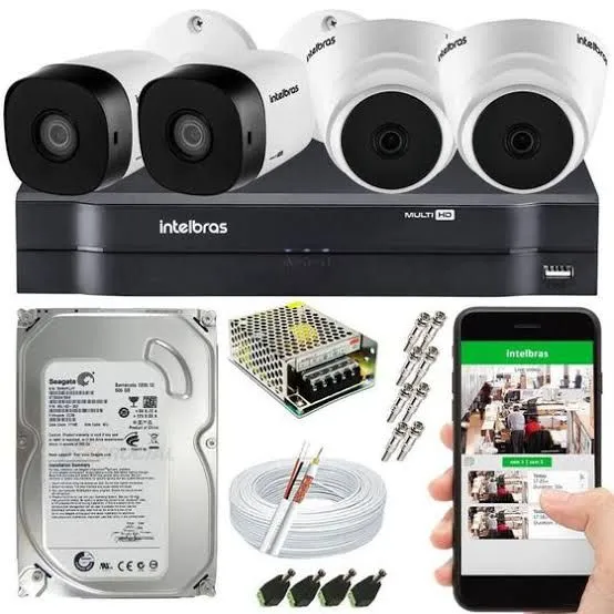 Câmeras de segurança Intelbras completo