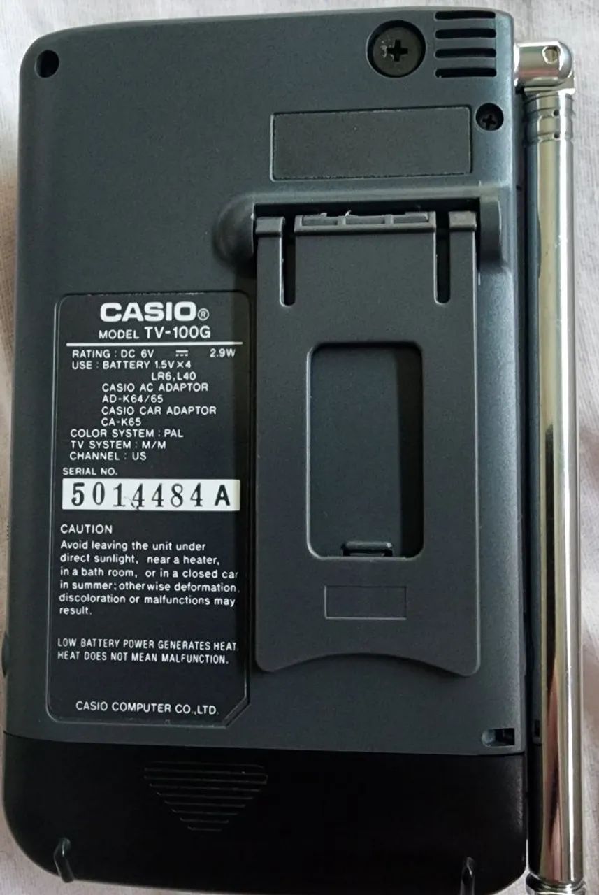 TV Portátil Casio TV-100 - Foto 5