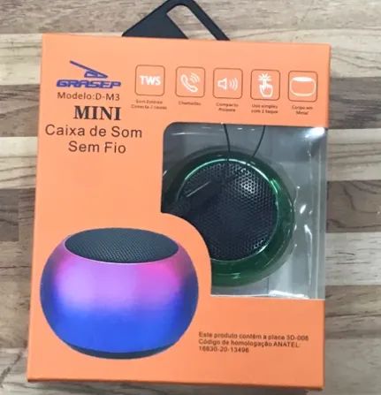 Mini Caixa de Som Bluetooth TWS Speaker Grasep D-M3 - Foto 2