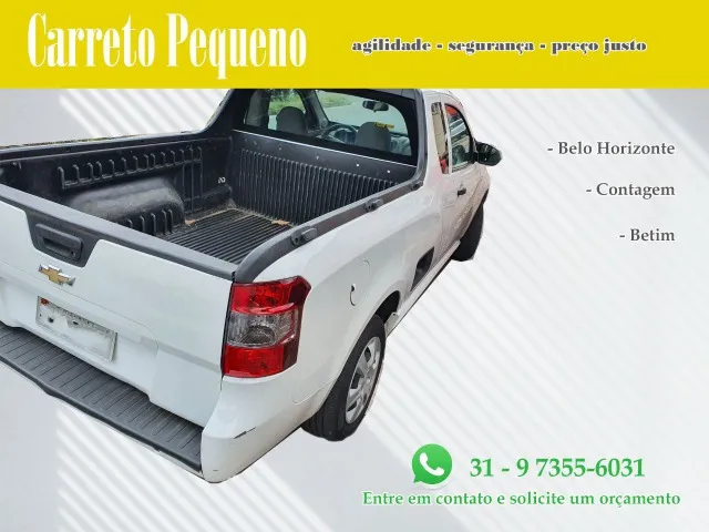 Faço Frete para Grande BH e regiao(betim,contagem) preço justo,agilidade e passo cartao