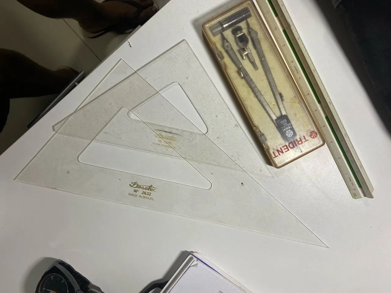 Compasso Trident 9000 + Material Desenho Tecnicl - Foto 4