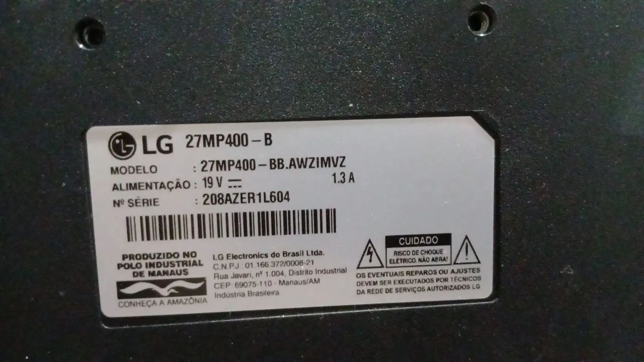 Monitor LG 27 " com acessórios64396504747393121