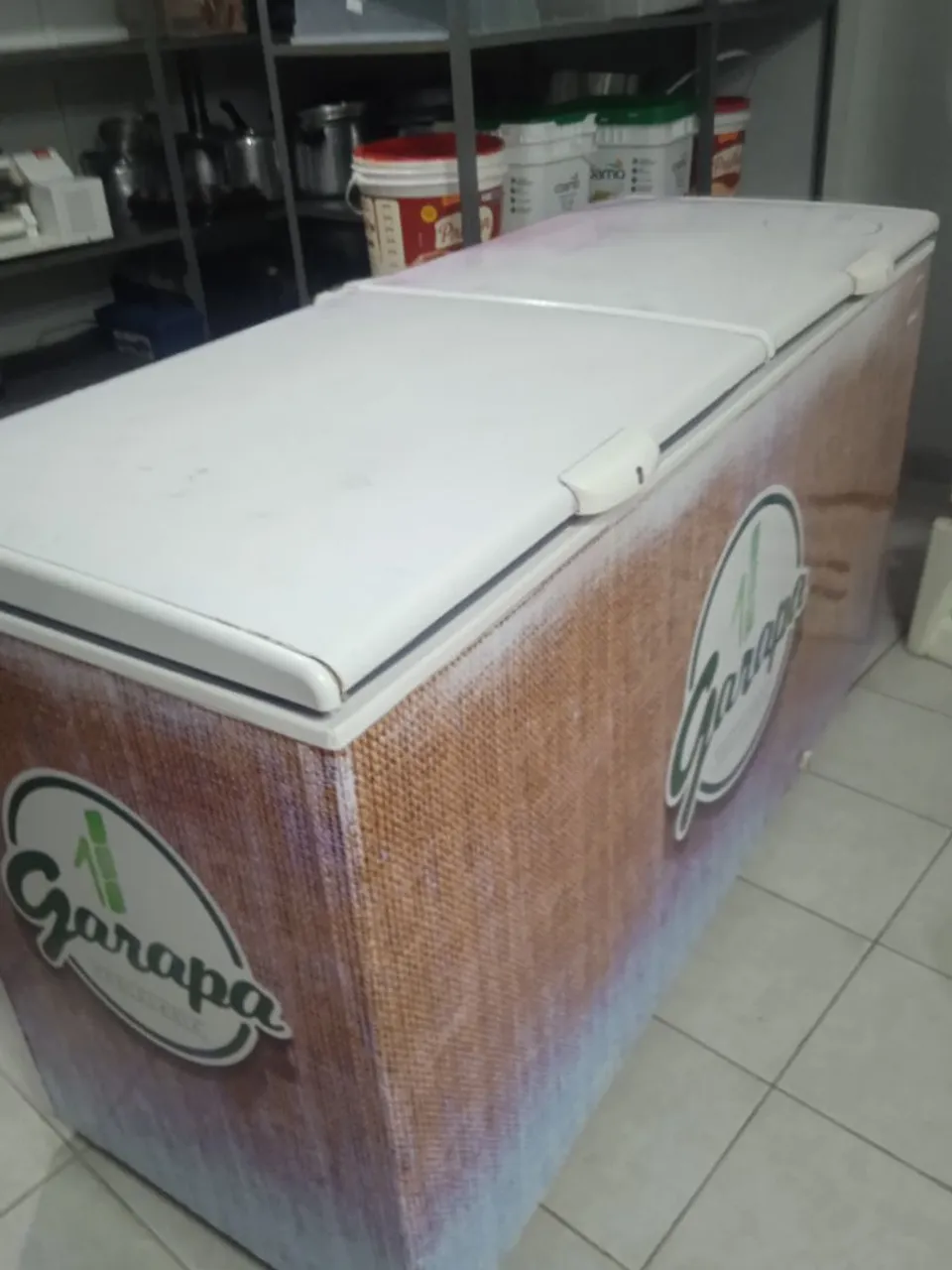 Freezer Horizontal Metal frio Branco mod. DA550 - usado