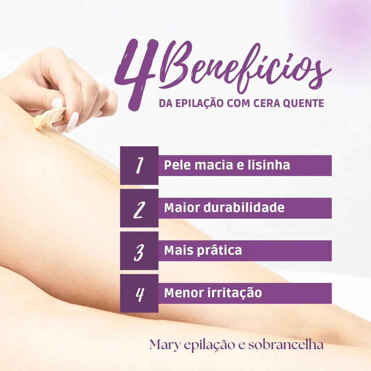 Epilação corporal e facial 